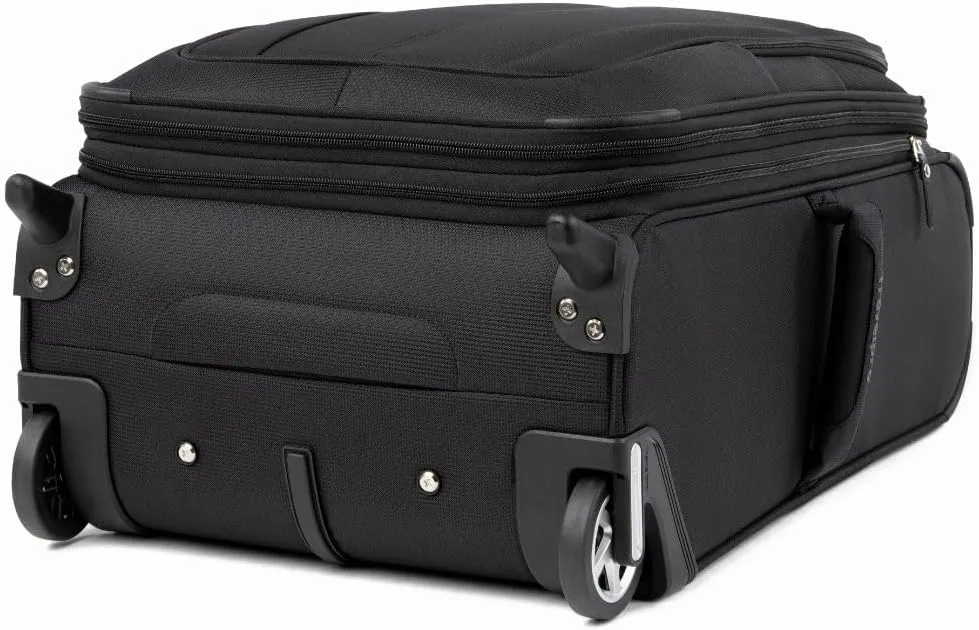 Travelpro Maxlite 5 Softside Expandable Upright 2 Wheel Carry on Luggage, Lightweight Suitcase, Men and Women, Black, Carry On 22-Inch
