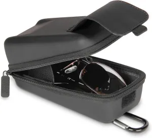 USA Gear Glasses Case - Sunglasses Case/Safety Glasses Case Compatible with Sunglasses, Safety Glasses, Readers, and More