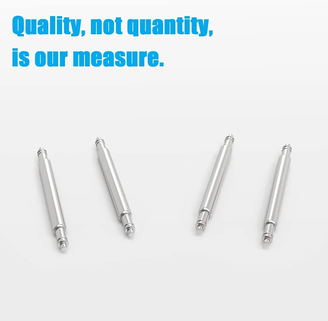 Wellfit Watch Pins, 1.8mm Thickness Heavy Duty Spring Bar, 4 Pack Stainless Steel Watch Band Pins, 22mm