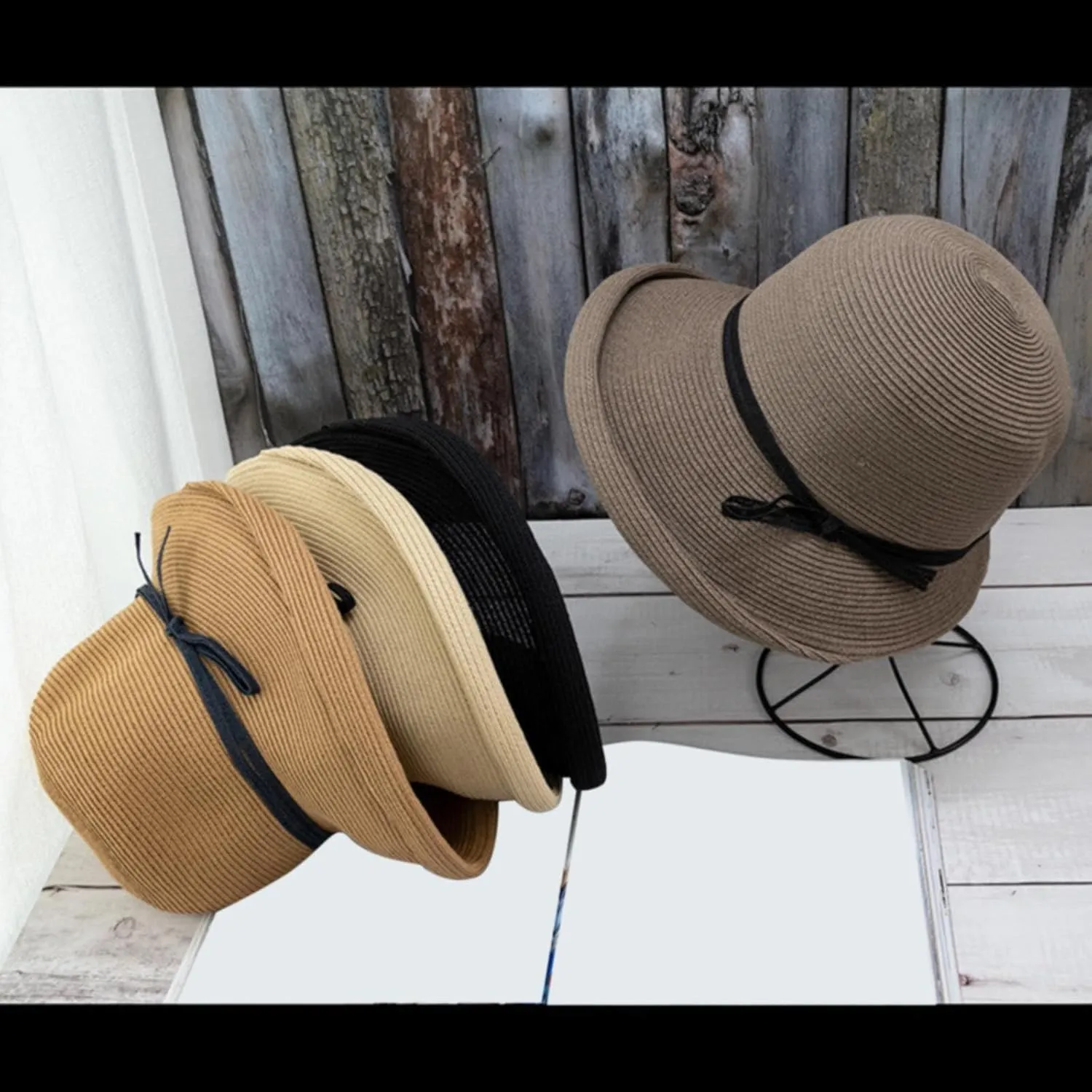 Women Packable Sun Hat Roll Up Large Brim Fedora Summer Beach Sun Hat Womens Oversized Straw Hat