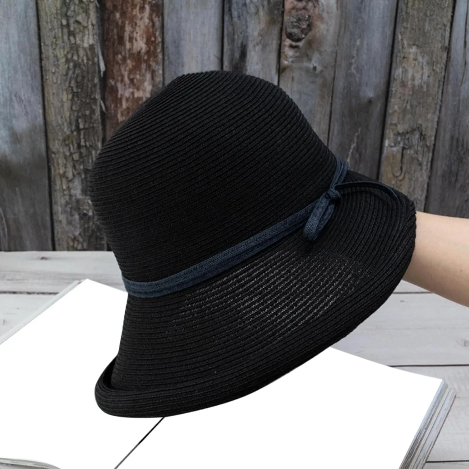 Women Packable Sun Hat Roll Up Large Brim Fedora Summer Beach Sun Hat Womens Oversized Straw Hat