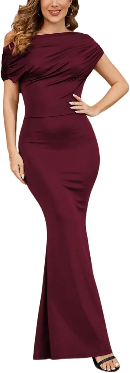 Womens Bodycon Formal Maxi Dresses Elegant Sleeveles Evening Party Long Dress