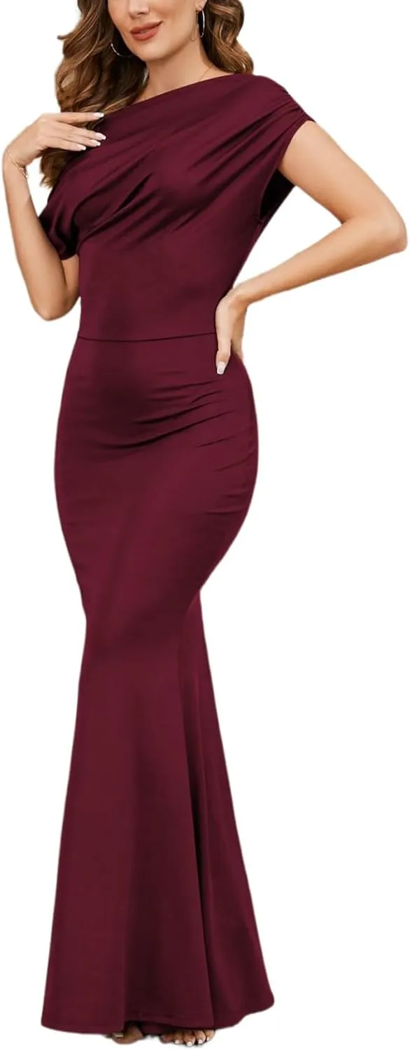 Womens Bodycon Formal Maxi Dresses Elegant Sleeveles Evening Party Long Dress