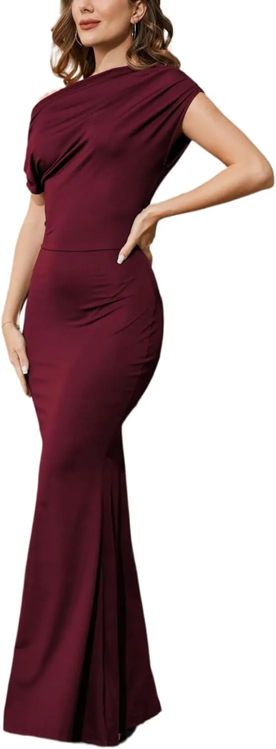 Womens Bodycon Formal Maxi Dresses Elegant Sleeveles Evening Party Long Dress