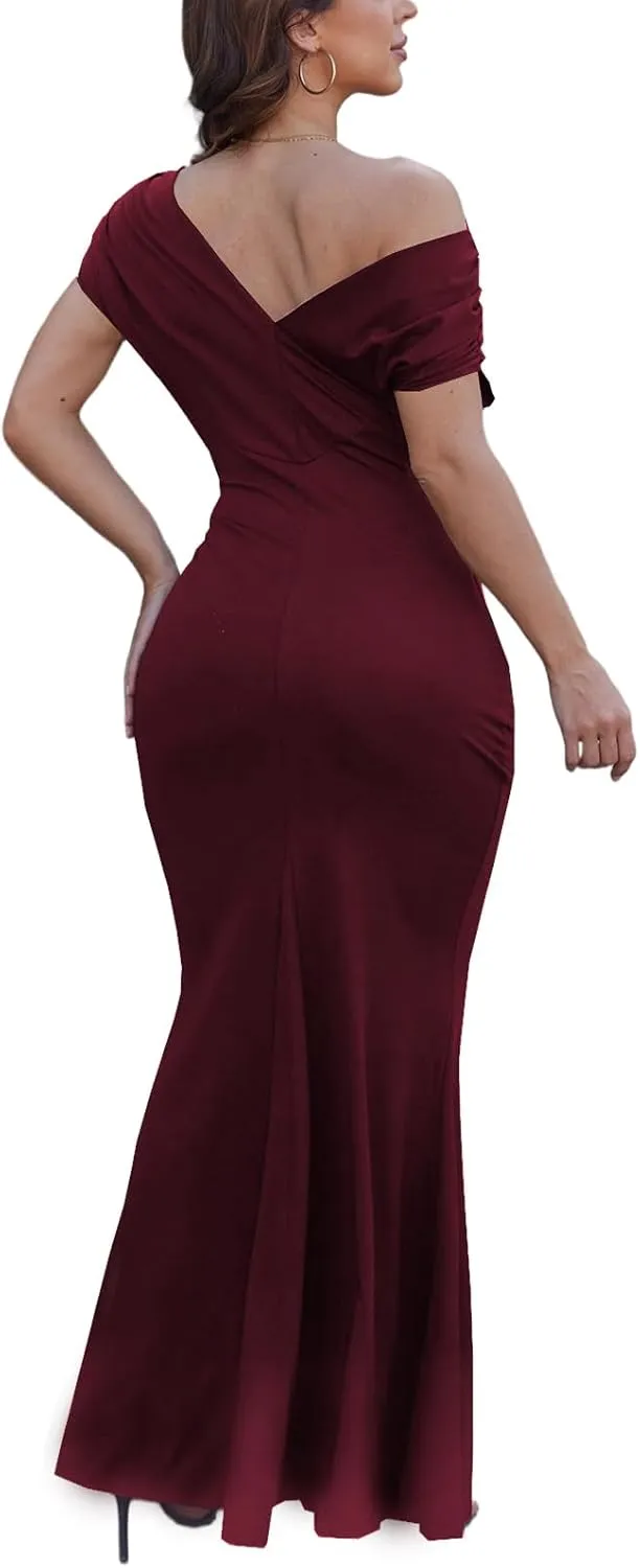 Womens Bodycon Formal Maxi Dresses Elegant Sleeveles Evening Party Long Dress