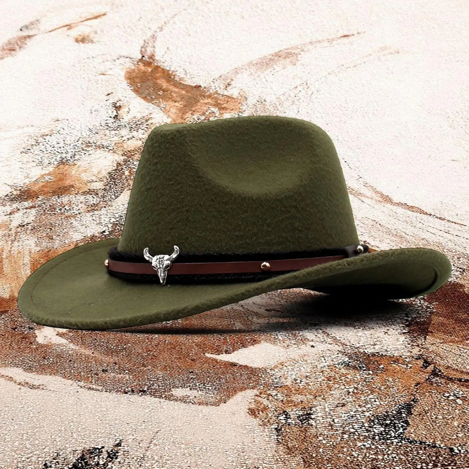 Women's Cowboy Hats Unisex Wide Brim Fashion Adjustable Strap Summer Holiday Party Vacation Beach Sun Hat