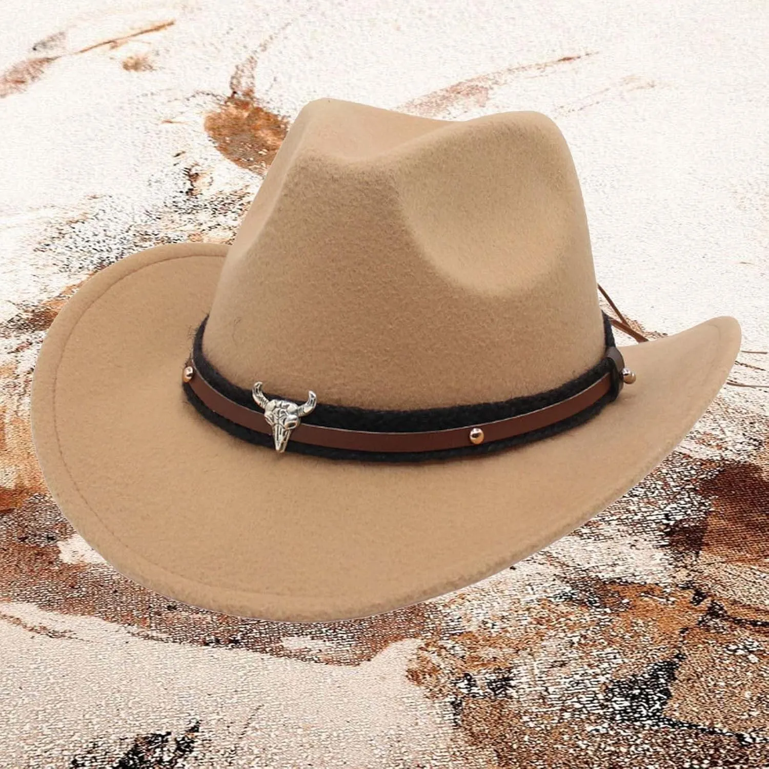 Women's Cowboy Hats Unisex Wide Brim Fashion Adjustable Strap Summer Holiday Party Vacation Beach Sun Hat