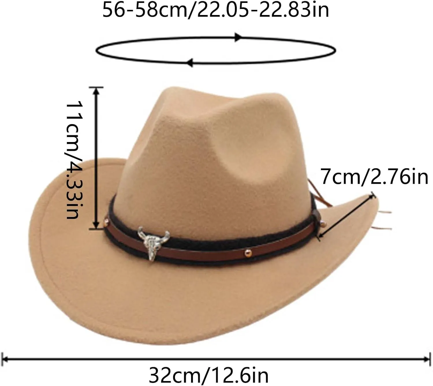 Women's Cowboy Hats Unisex Wide Brim Fashion Adjustable Strap Summer Holiday Party Vacation Beach Sun Hat
