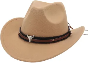 Women's Cowboy Hats Unisex Wide Brim Fashion Adjustable Strap Summer Holiday Party Vacation Beach Sun Hat
