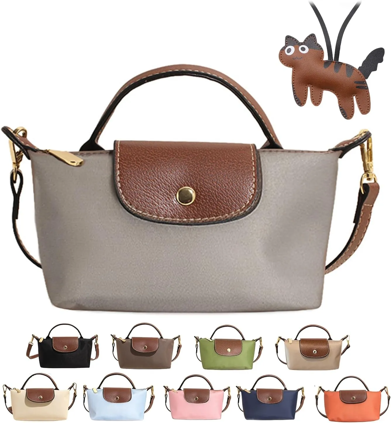 Women's Fashion Colorblock Mini Crossbody Bag, Handbags Purses with Adjustable Strap, Ladies Shoulder Totes Bag