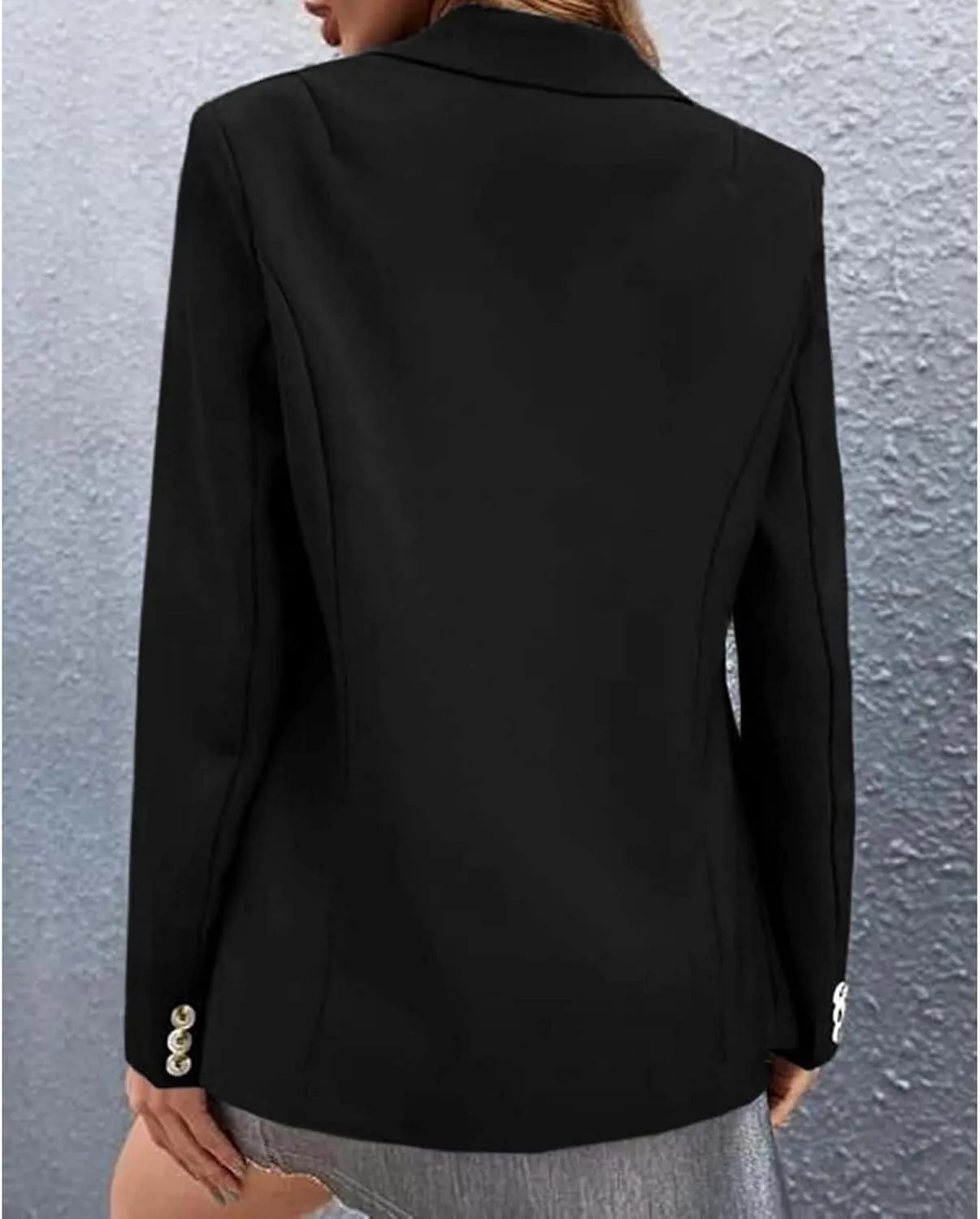 Womens Long Sleeve Blazers One Button Casual Blazer Jacket Dressy Soft Stretchy Cardigan