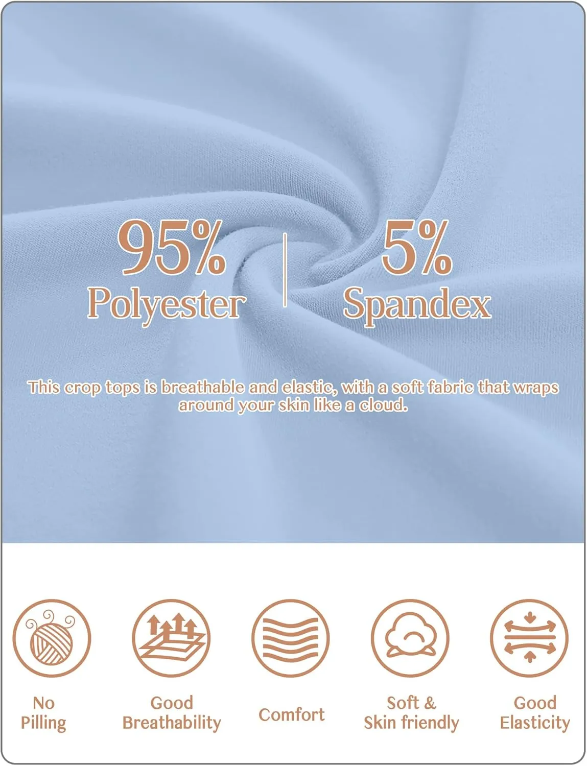 Womens Long Sleeve Crop Top Mock Turtleneck Sexy Slim Fitted Casual Base Layer Lightweight Soft Shirt Going Out Teen Sexy Top