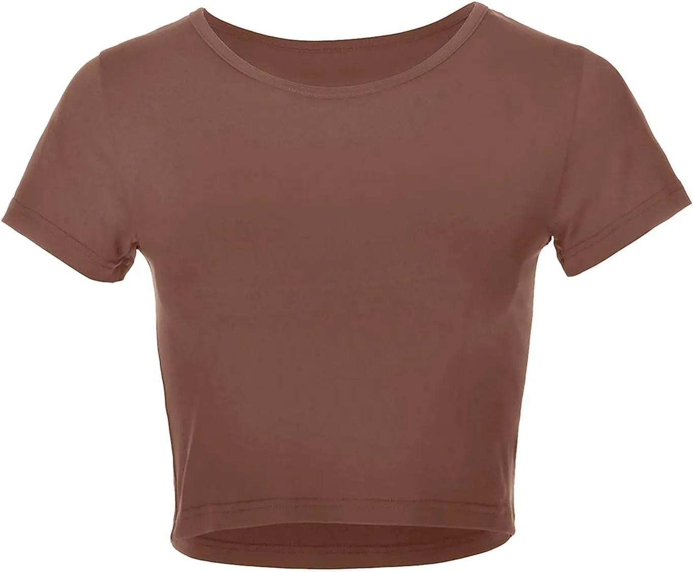 Womens Mock Neck Basic Tops Going Out Spring Clothes Short Sleeve Slim Fitted Cute T-Shirts Summer Y2K Outfits