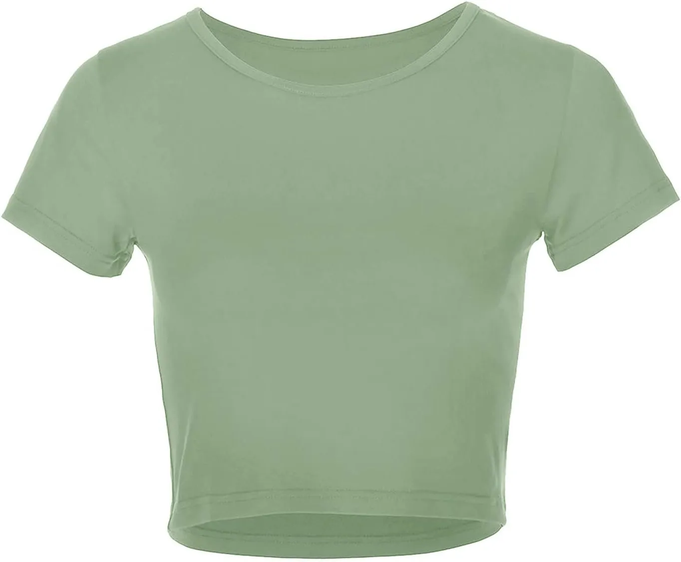 Womens Mock Neck Basic Tops Going Out Spring Clothes Short Sleeve Slim Fitted Cute T-Shirts Summer Y2K Outfits