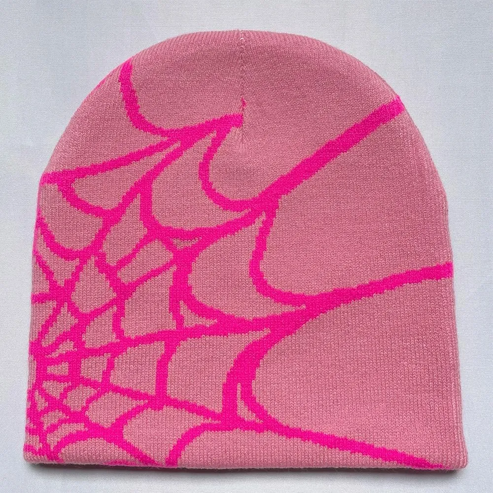 Y2k Spider Beanie Hat Beanie MEA Culpa Wireless Acrylic Knit Skull Cap Winter Warm Hats for Women Man Teenagers