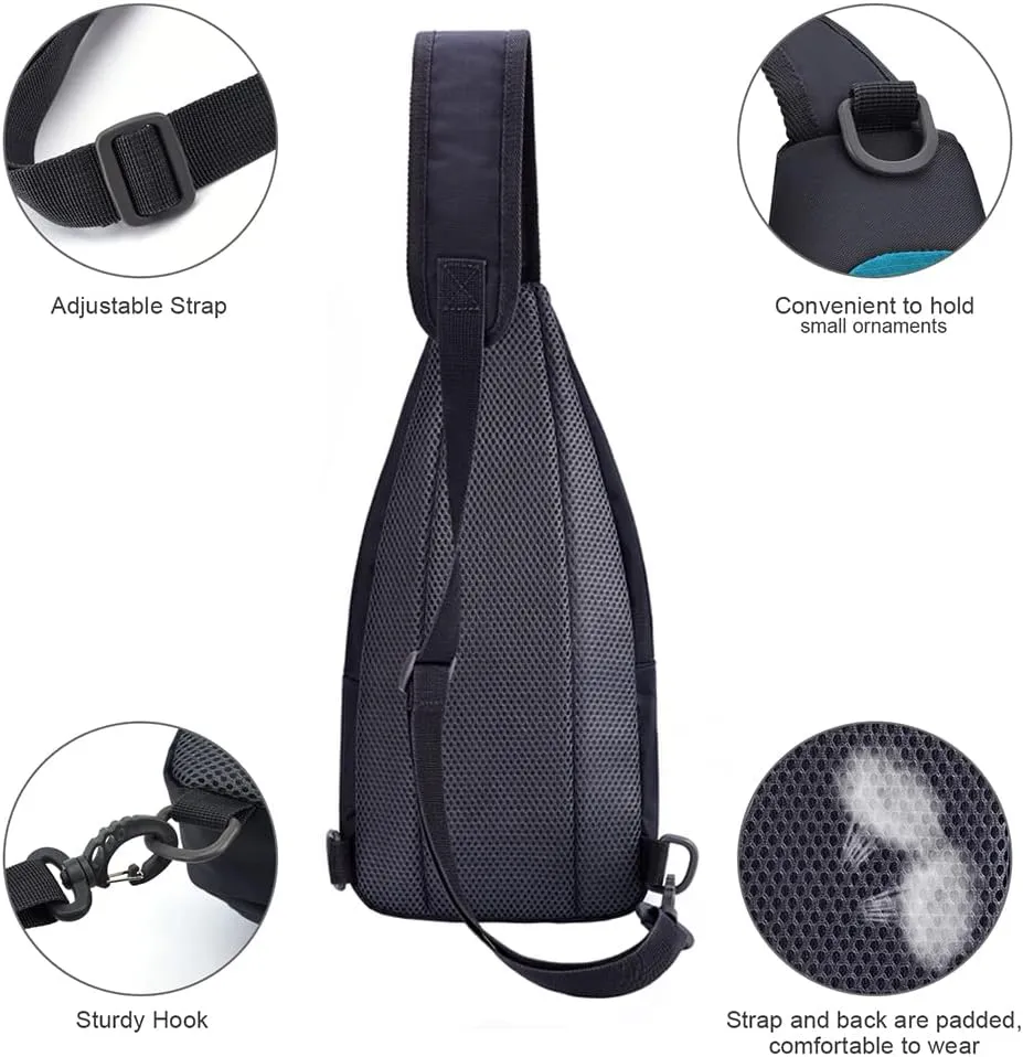 Y&R Direct 14 Colors Lightweight Sling Backpack Sling Bag Travel Hiking Small Backpack for Women Men Gifts