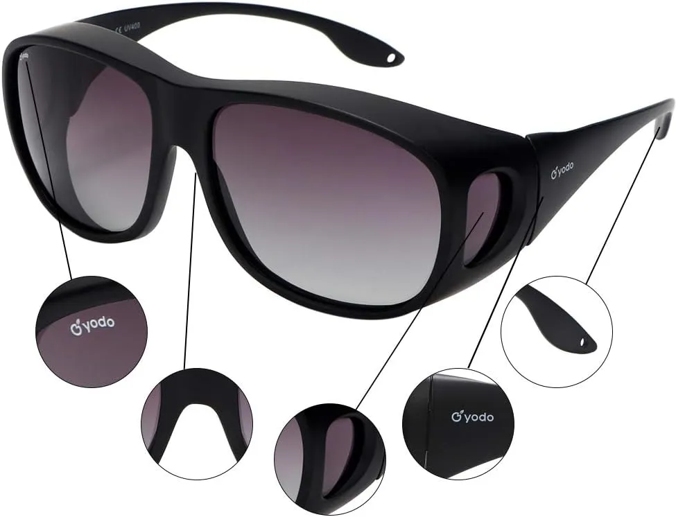 yodo Fit Over Glasses Sunglasses with Polarized Lenses for Men and Women