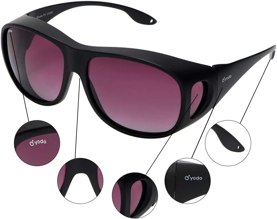 yodo Fit Over Glasses Sunglasses with Polarized Lenses for Men and Women
