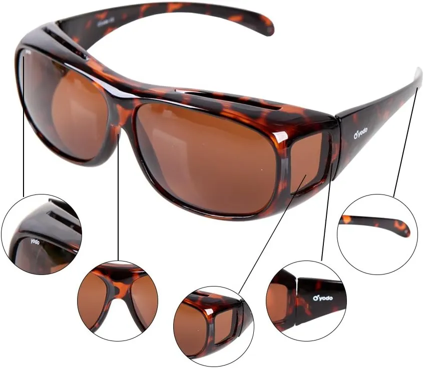 yodo Fit Over Glasses Sunglasses with Polarized Lenses for Men and Women