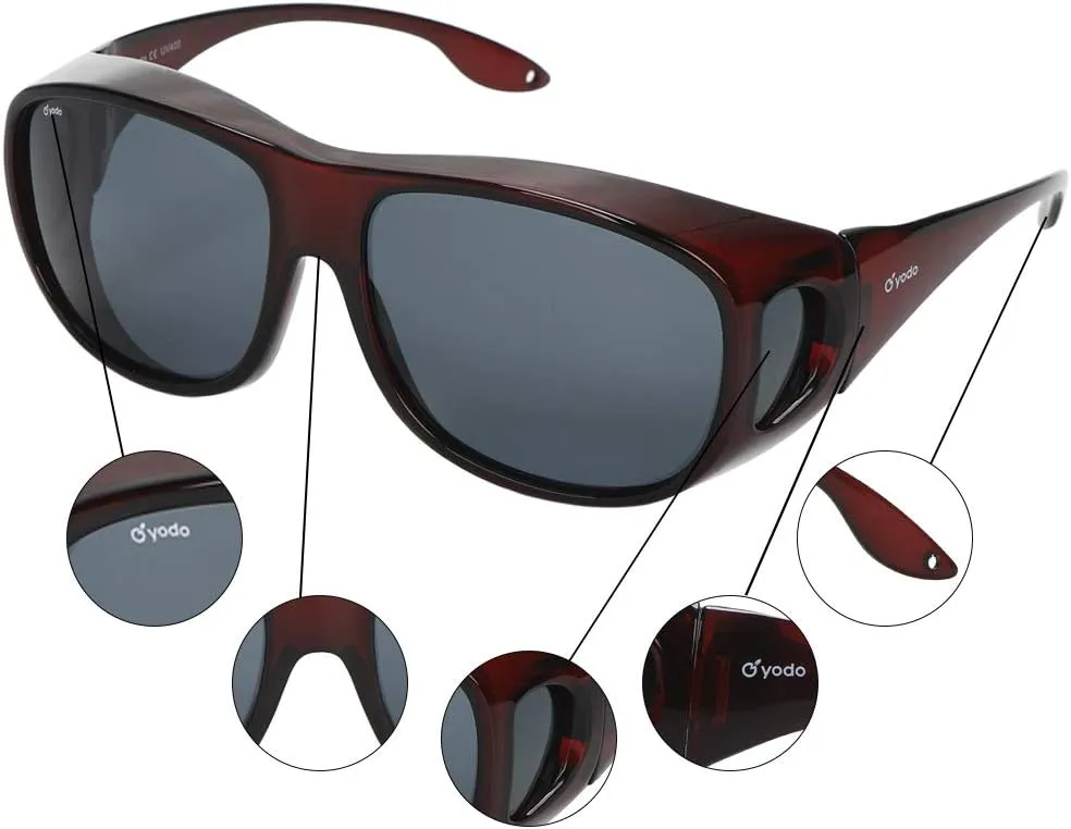 yodo Fit Over Glasses Sunglasses with Polarized Lenses for Men and Women