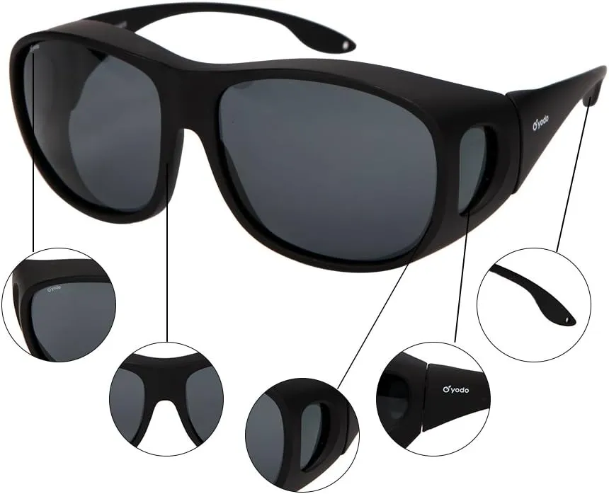 yodo Fit Over Glasses Sunglasses with Polarized Lenses for Men and Women