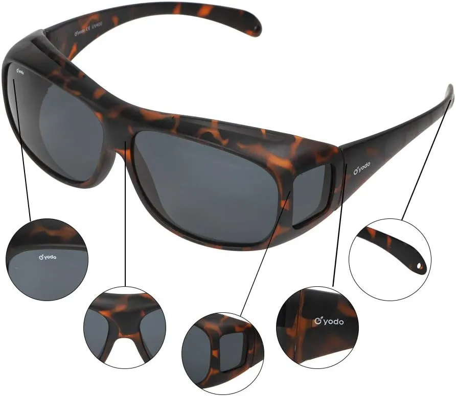 yodo Fit Over Glasses Sunglasses with Polarized Lenses for Men and Women