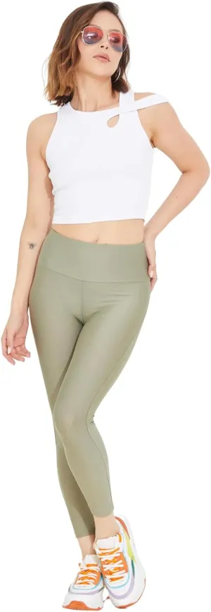zenne.com Lare Leggings for Women - High Waisted Leggings Yoga Pants Womens Leggings Dark Rose/Small